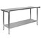 Flash Furniture 60"W Stainless 18 Gauge Work Table - Undershelf NH-WT-2460BSP-GG - alternate 9